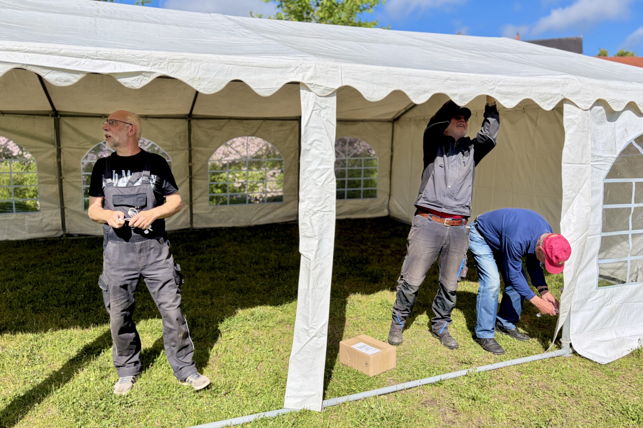 Aufbau 15. Doberaner Klostermarkt