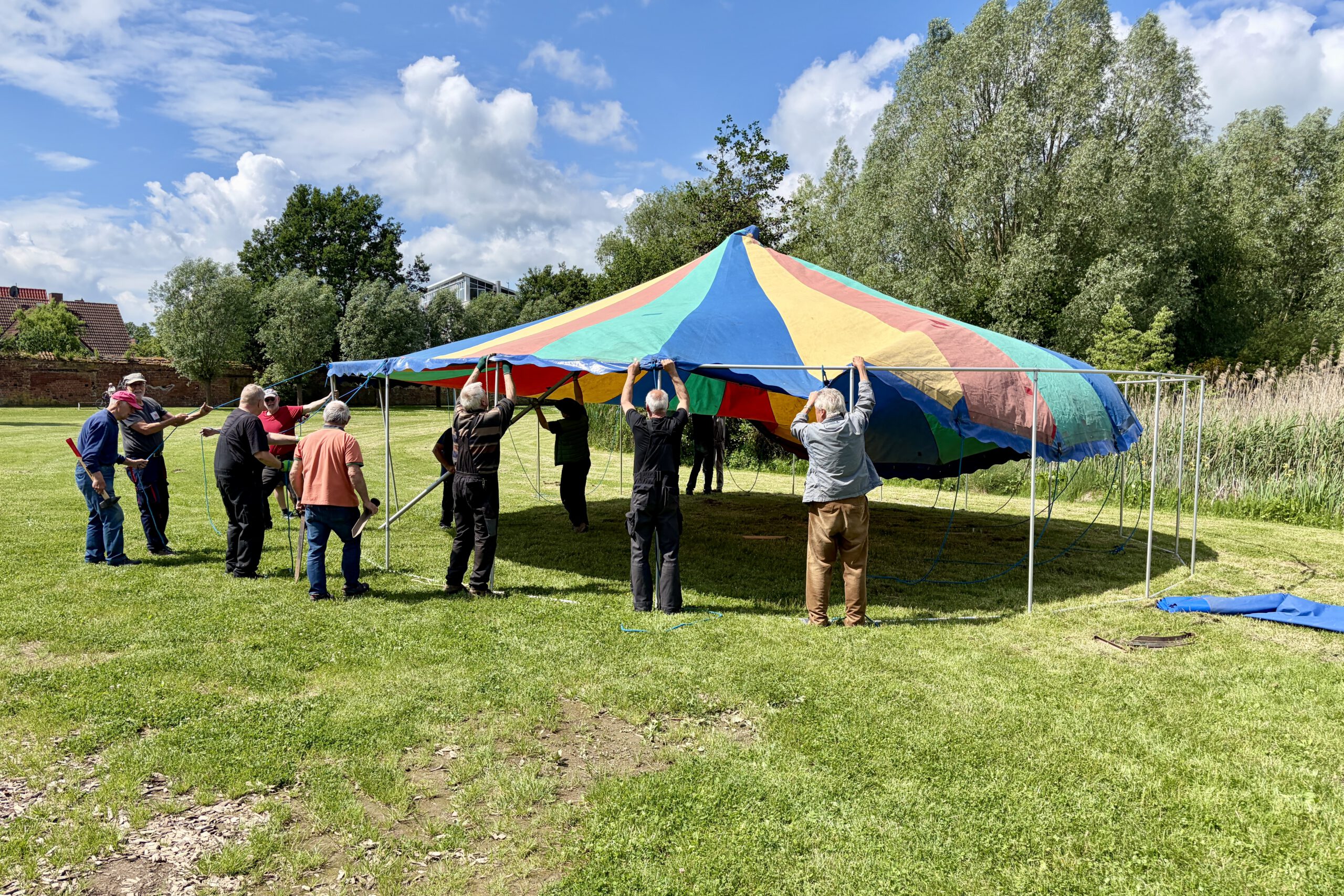 Aufbau 15. Doberaner Klostermarkt
